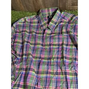 Cutter‎ & Buck Men's Plaid Button-Up Shirt XL Long Sleeve